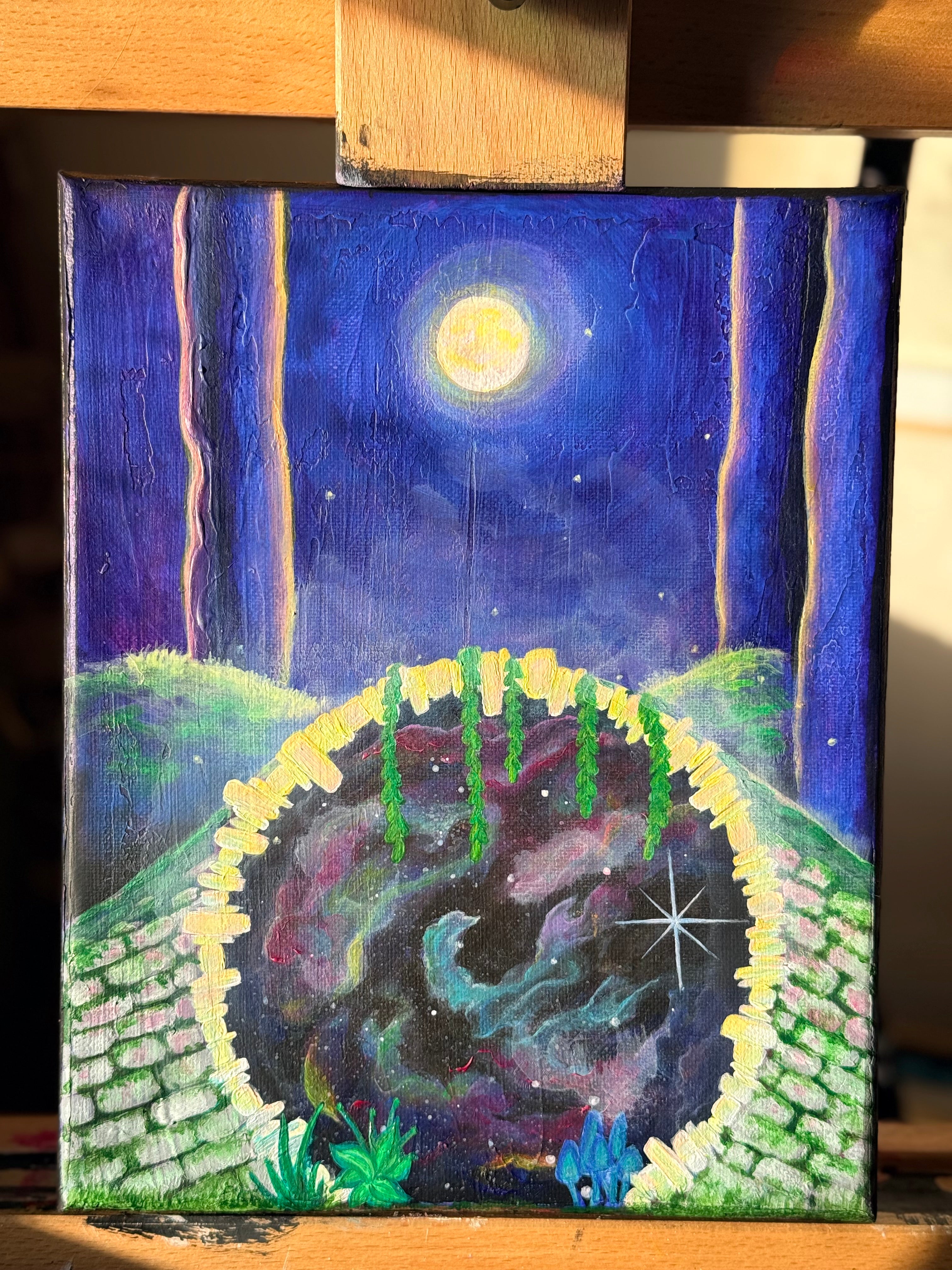 Mystical Moon Gate Painting